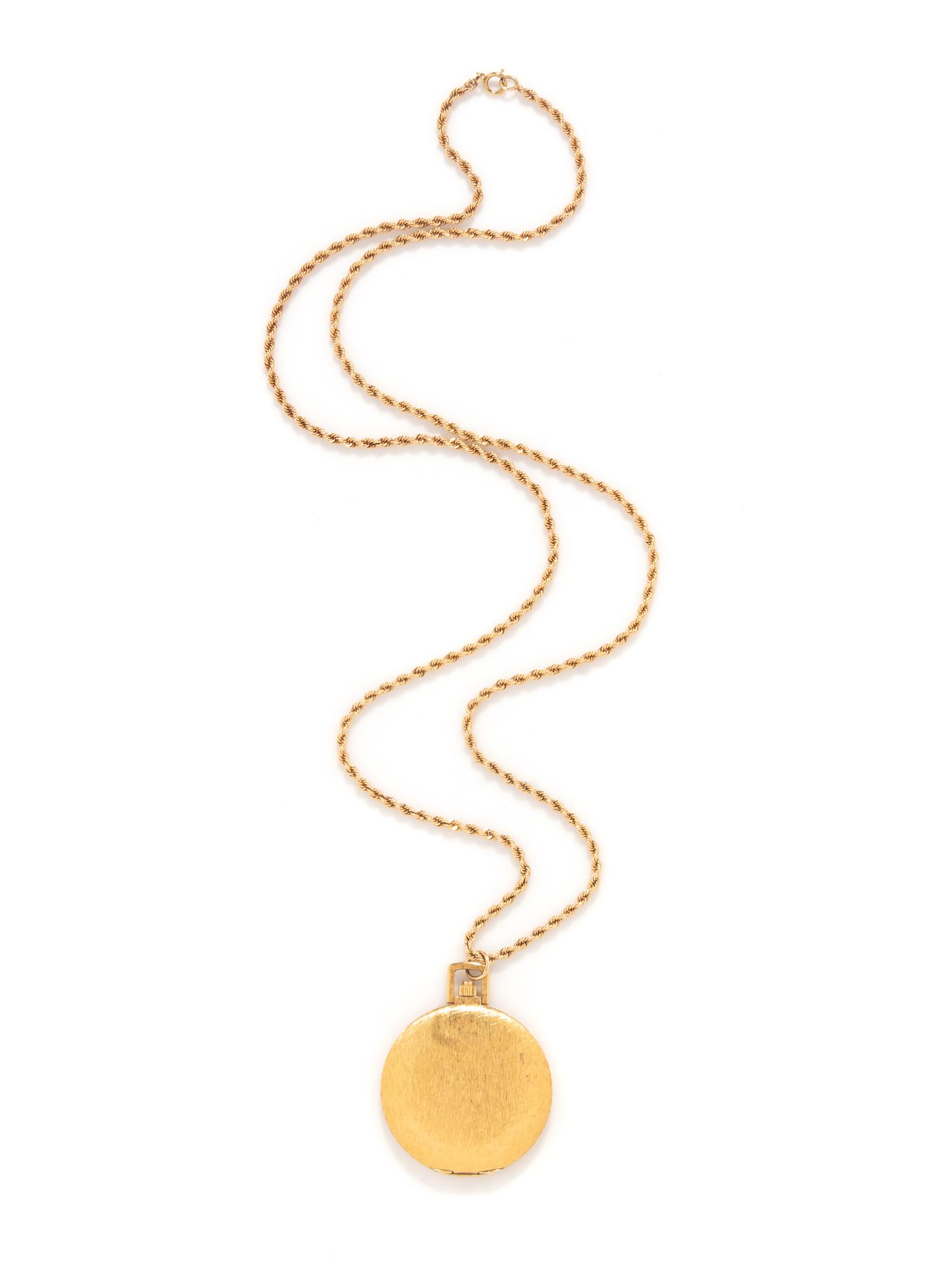 MOVADO, YELLOW GOLD POCKET WATCH