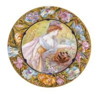 A Sevres Style Porcelain Portrait Plate Diameter 9 1/2 inches. — LATE 19TH CENTURY