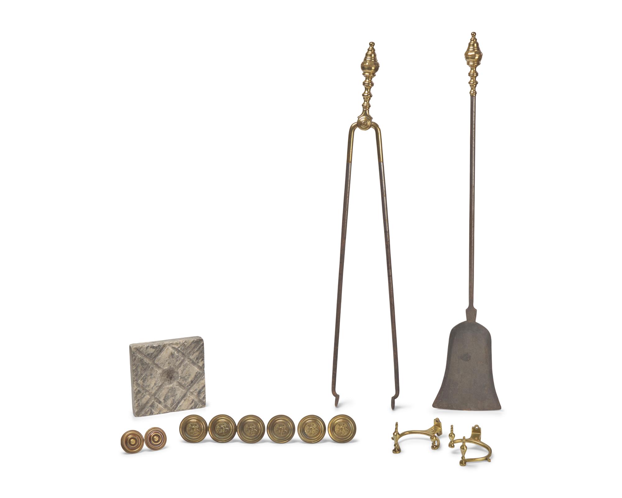 An Assembled Group of Thirteen Federal Household and Fireplace Accessories