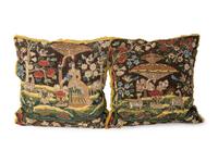 Three Sets of Needlepoint Pillows