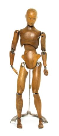 An Articulated Artist's Mannequin, Height of figure 20 inches.