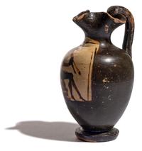 A Greek Black-Figured Trefoil Oinochoe
