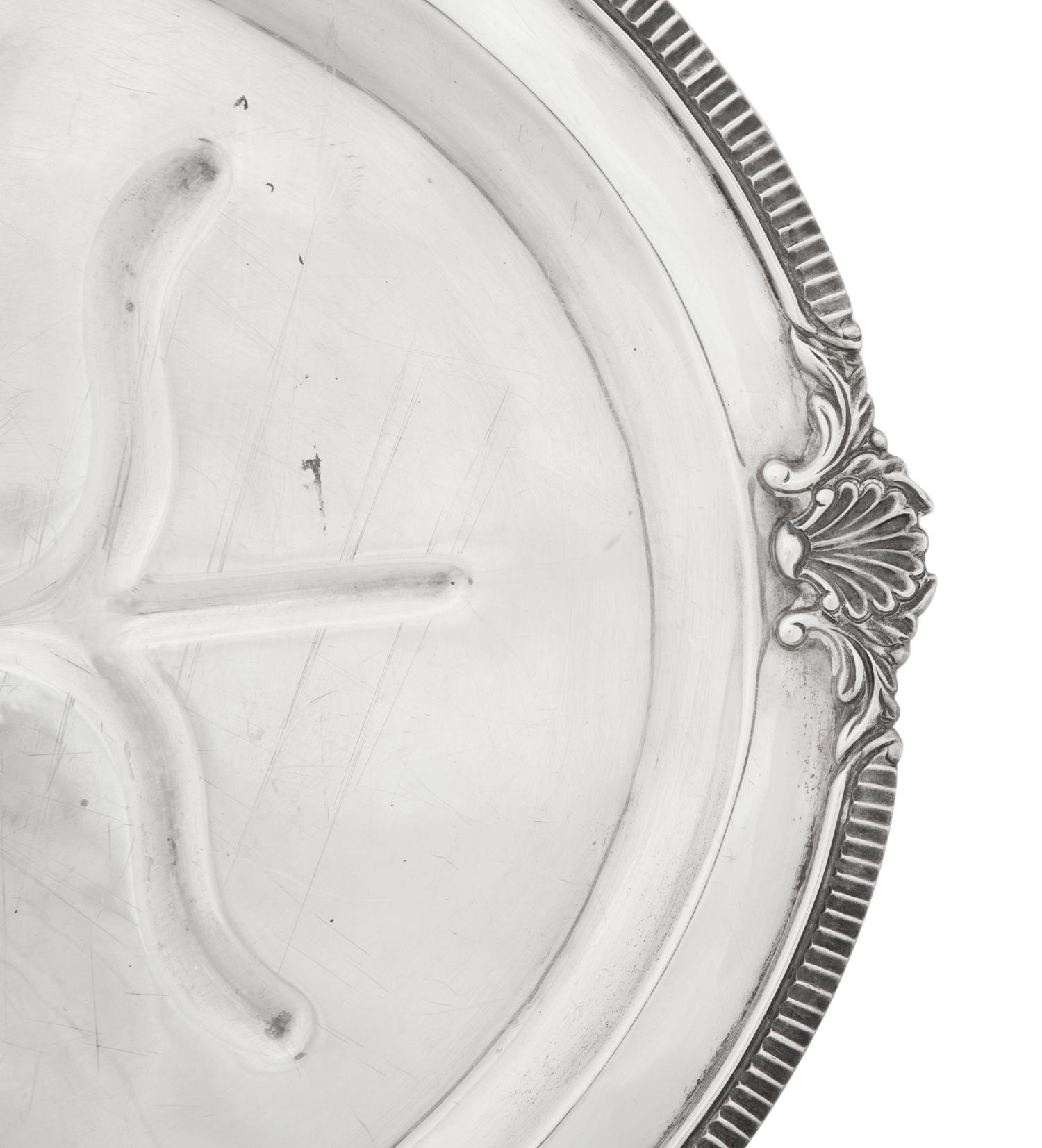 A Mexican Silver Well-and-Tree Serving Platter