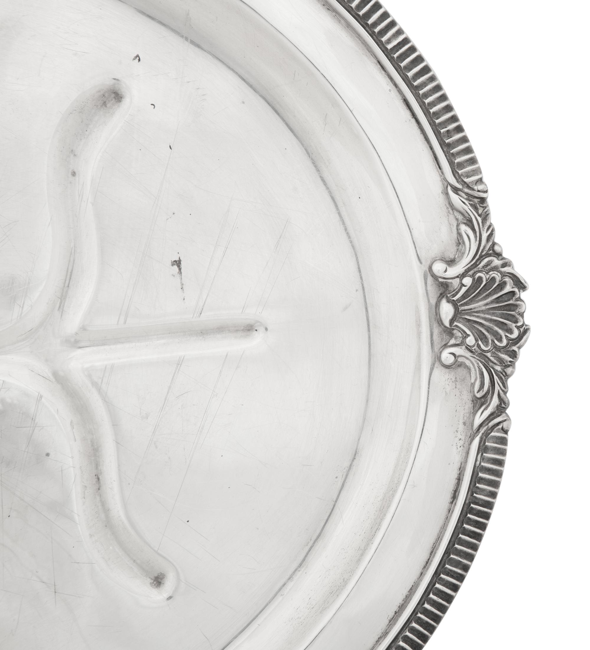 A Mexican Silver Well-and-Tree Serving Platter