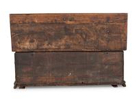An Italian Wrought-Iron Mounted Carved Walnut Cassone
