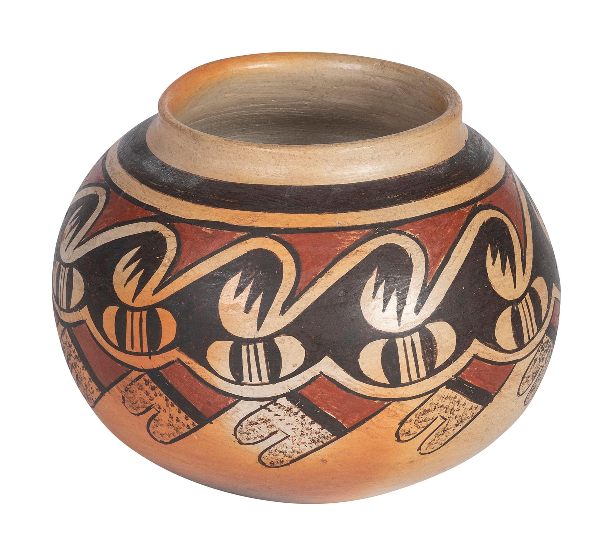 Pottery Bowl, with Migration Pattern