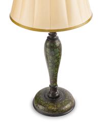 A Pair of Kashmiri Style Papier-Mâché Candlesticks Mounted as Lamps