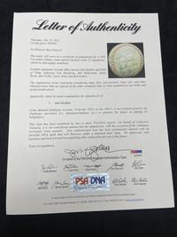 A 1949 Cleveland Indians Team Signed Autograph Baseball Featuring Multiple Hall of Famers (PSA Letter of Authenticity),