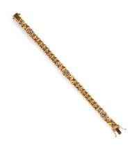 YELLOW GOLD AND DIAMOND BRACELET