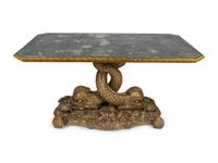 A Venetian Rococo Style Giltwood Console — 20TH CENTURY
