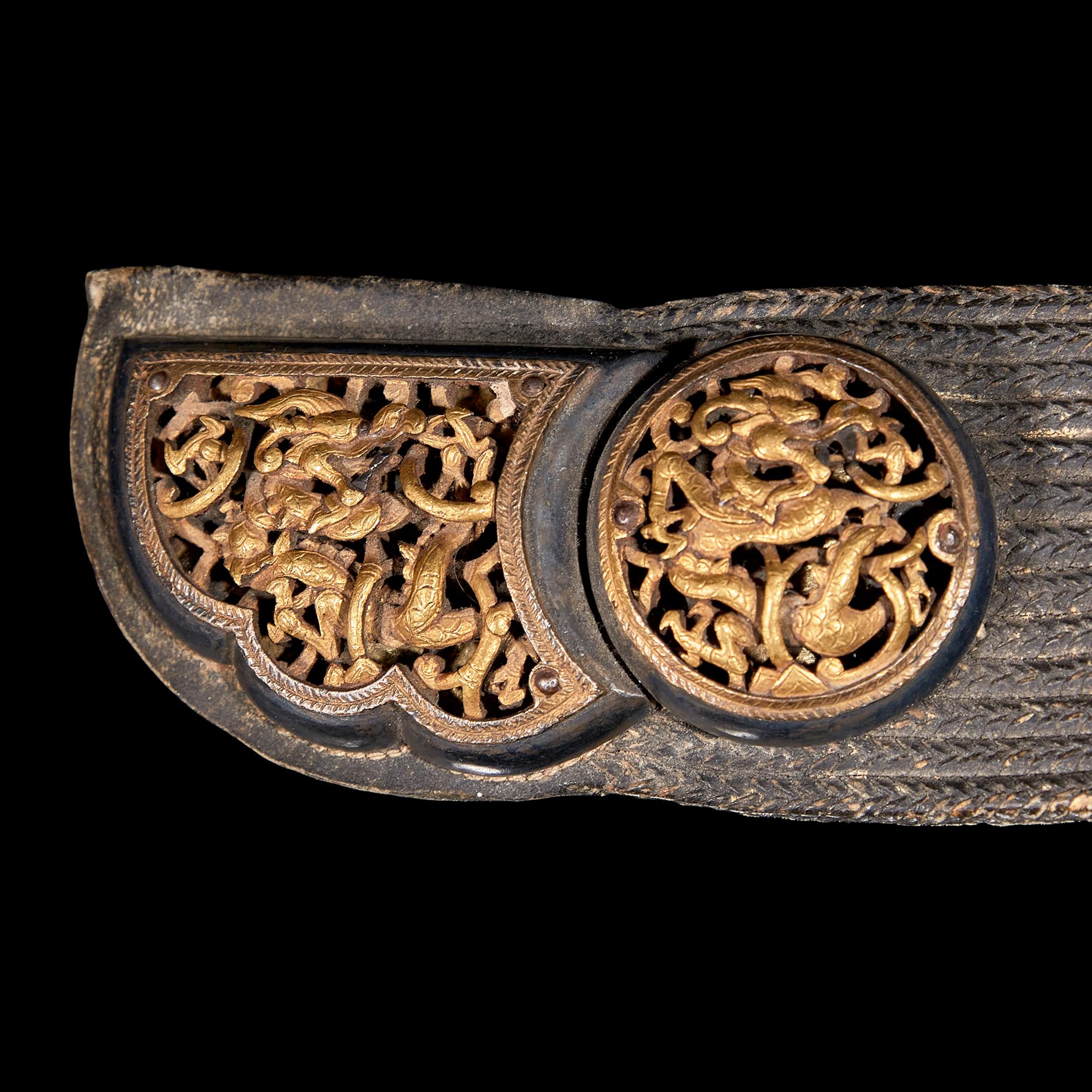 A Tibetan Parcel-Gilt and Articulated Iron-Mounted Belt or Trapping, 18th/19th Century or Earlier