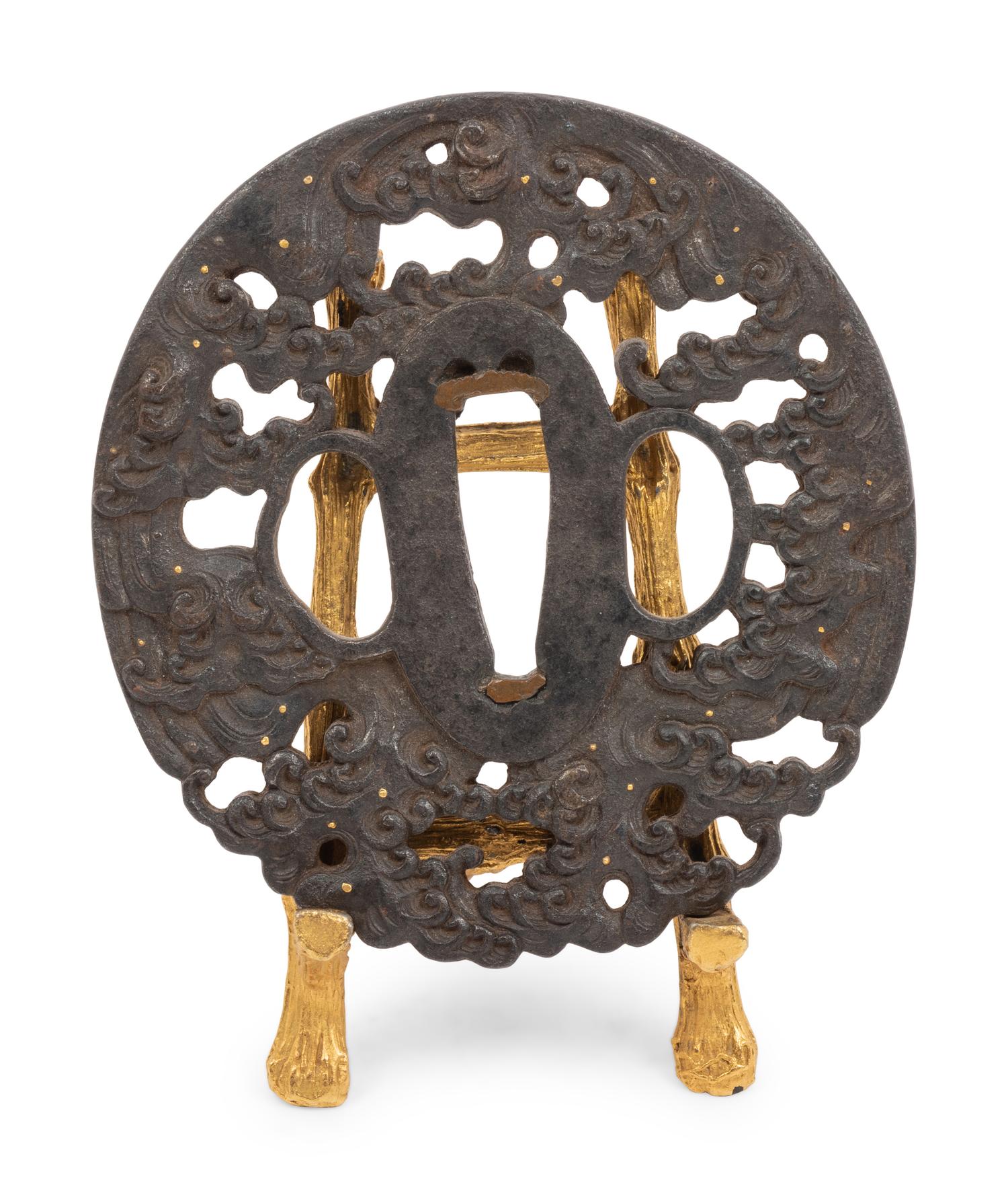 A Japanese Iron Tsuba
