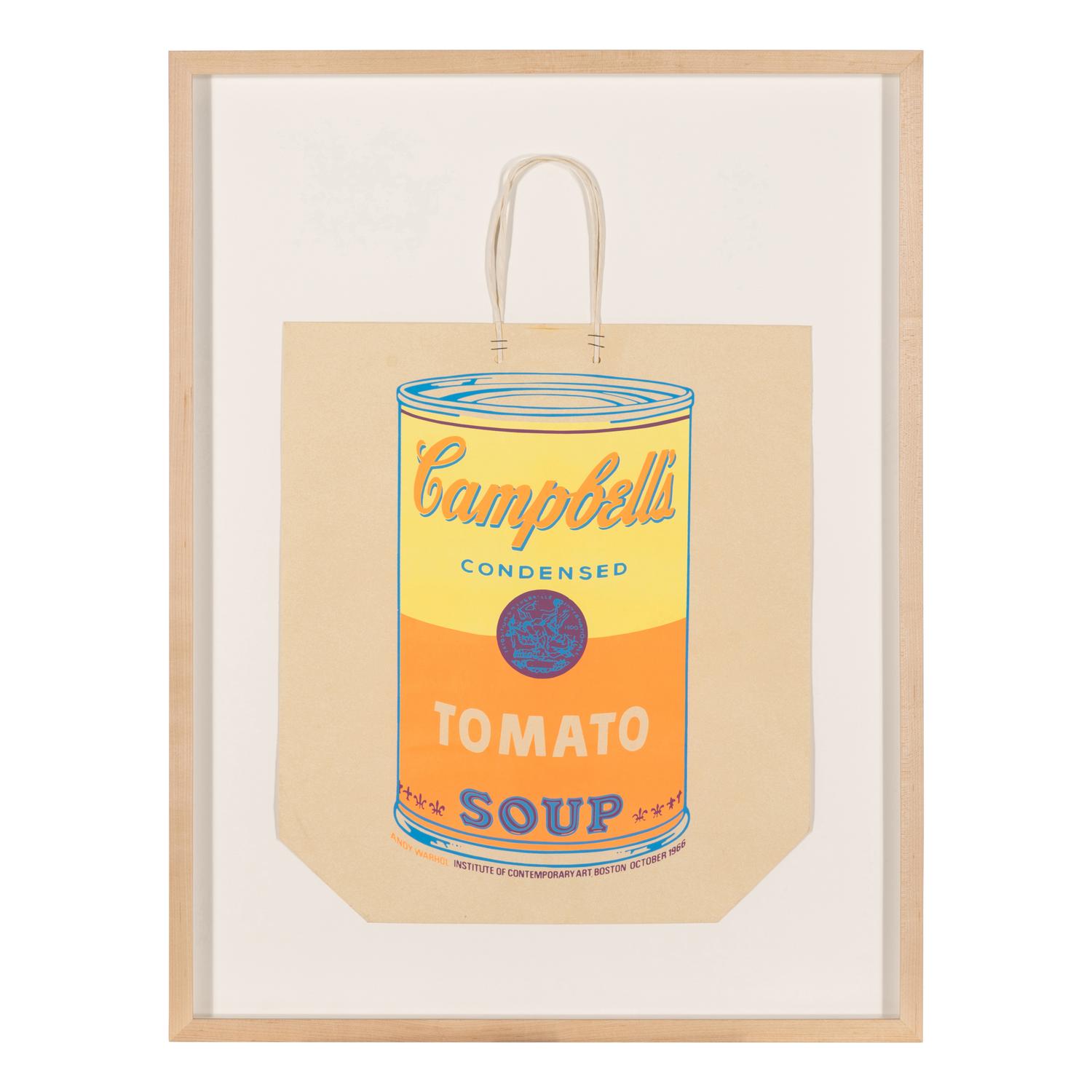 Andy Warhol (American, 1928-1987) — Campbell's Soup Can On Shopping Bag (Tomato) , 1966