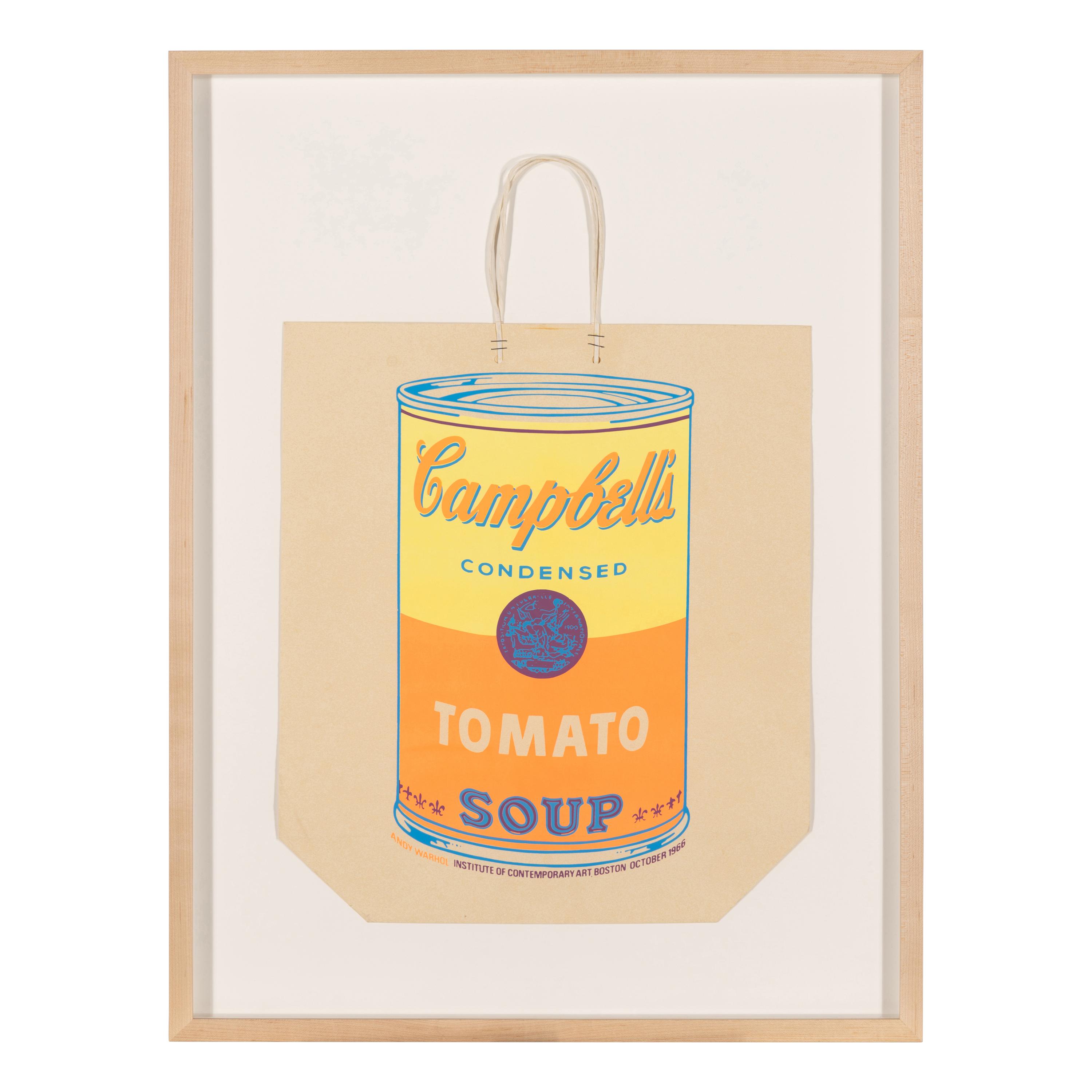 Andy Warhol (American, 1928-1987) — Campbell's Soup Can On Shopping Bag (Tomato) , 1966