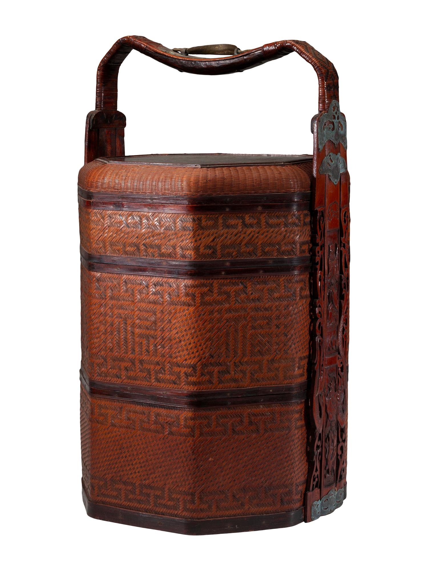 Three Chinese Bamboo Woven Articles