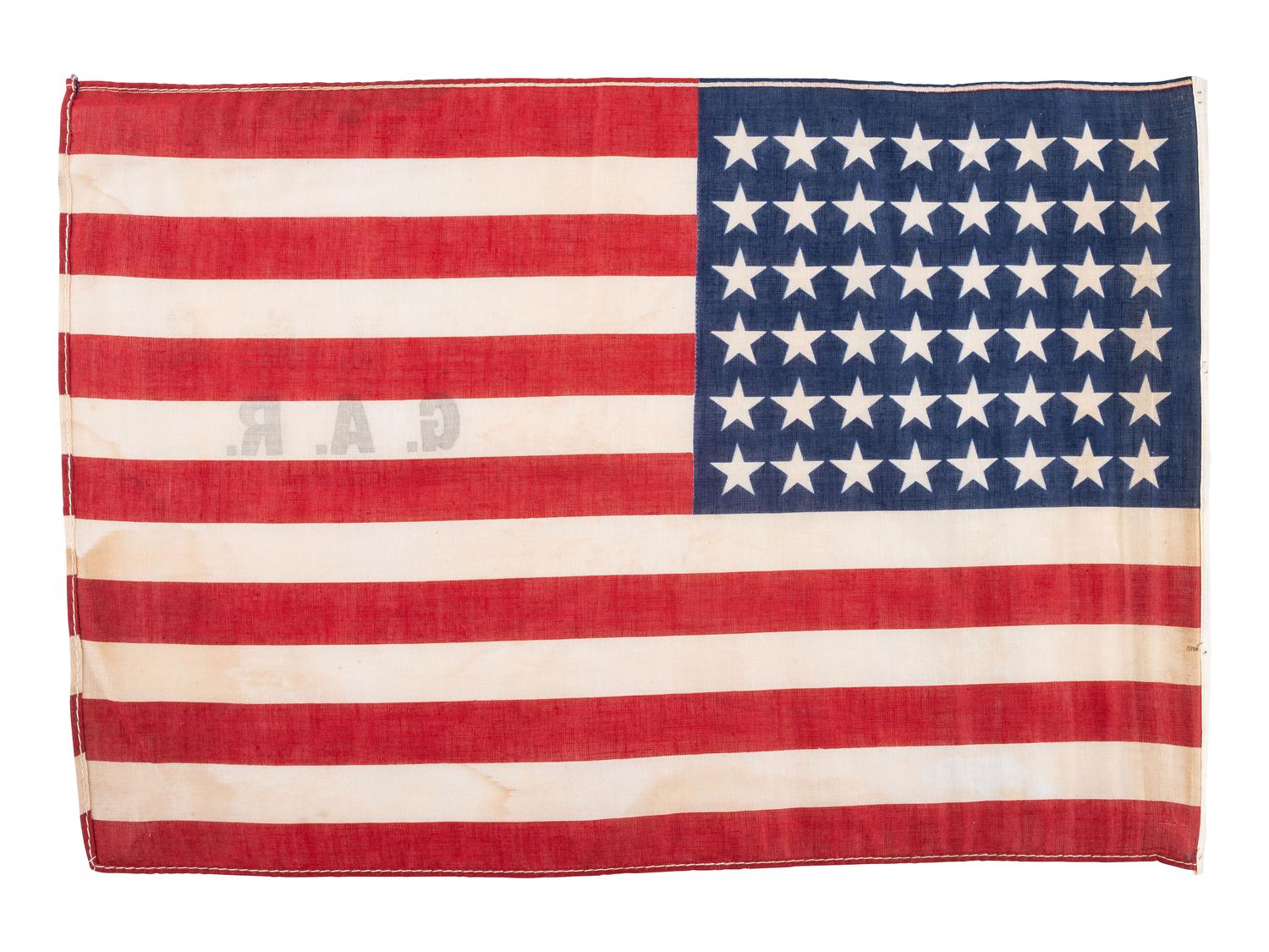 [FLAGS - CIVIL WAR]. GAR 48-star American flag.