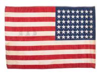 [FLAGS - CIVIL WAR]. GAR 48-star American flag.