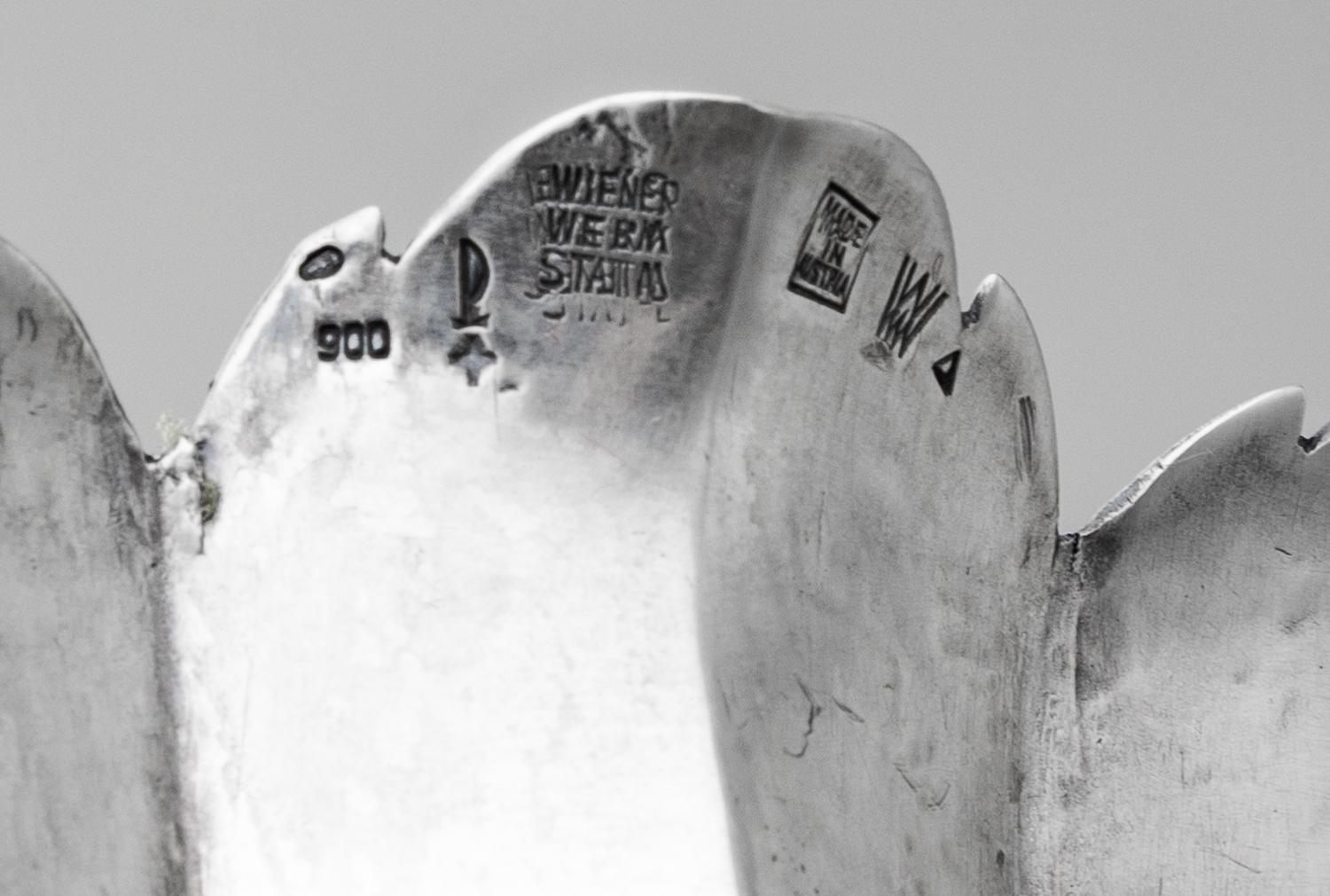 A Vienna Secessionist Silver Footed Bowl, Designed by Dagobert Peche, Executed by Wiener Werkstatte, Vienna, First Quarter 20th Century
