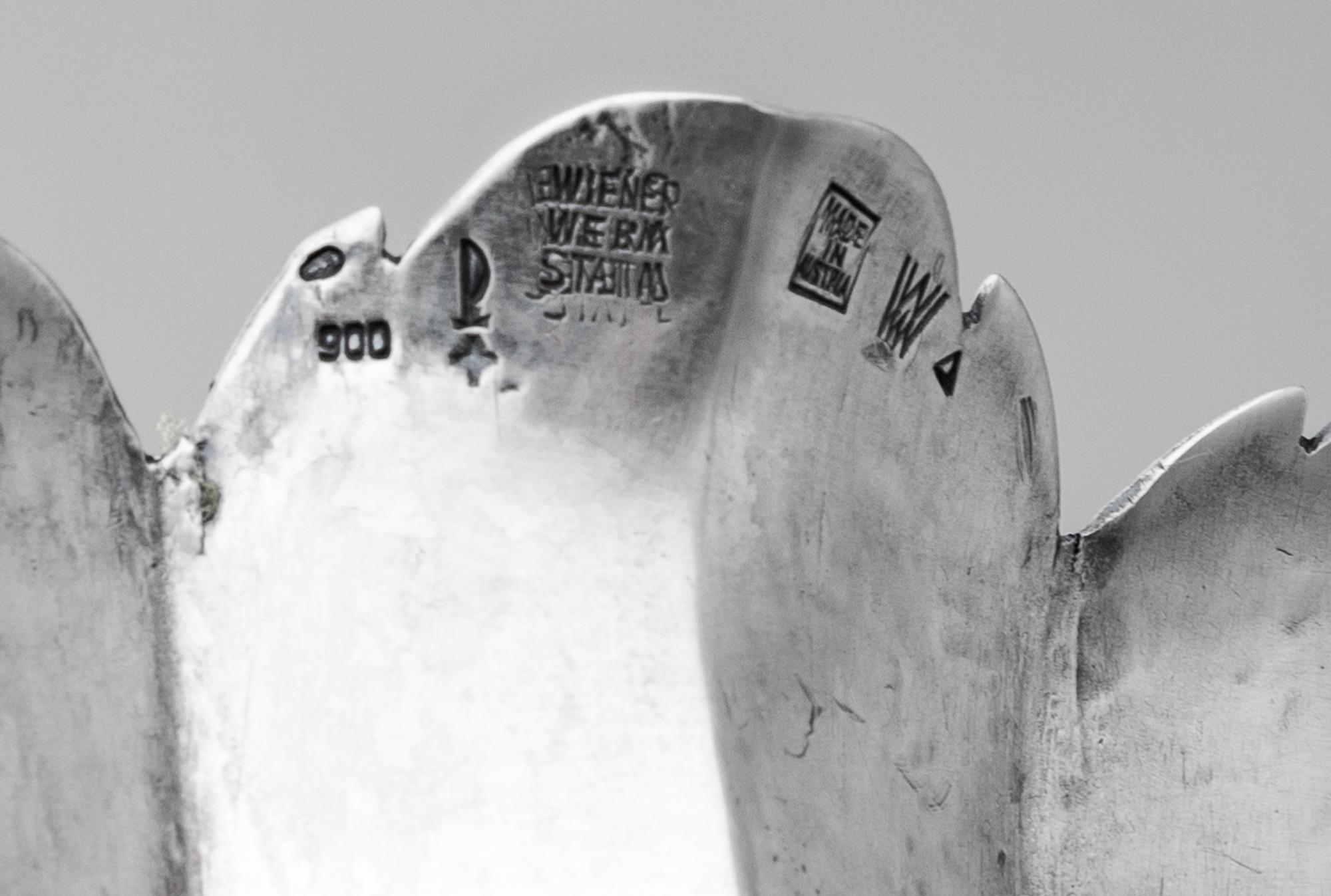 A Vienna Secessionist Silver Footed Bowl, Designed by Dagobert Peche, Executed by Wiener Werkstatte, Vienna, First Quarter 20th Century