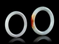 Two Chinese Jadeite Bangles