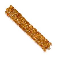 CITRINE AND WHITE SAPPHIRE BRACELET