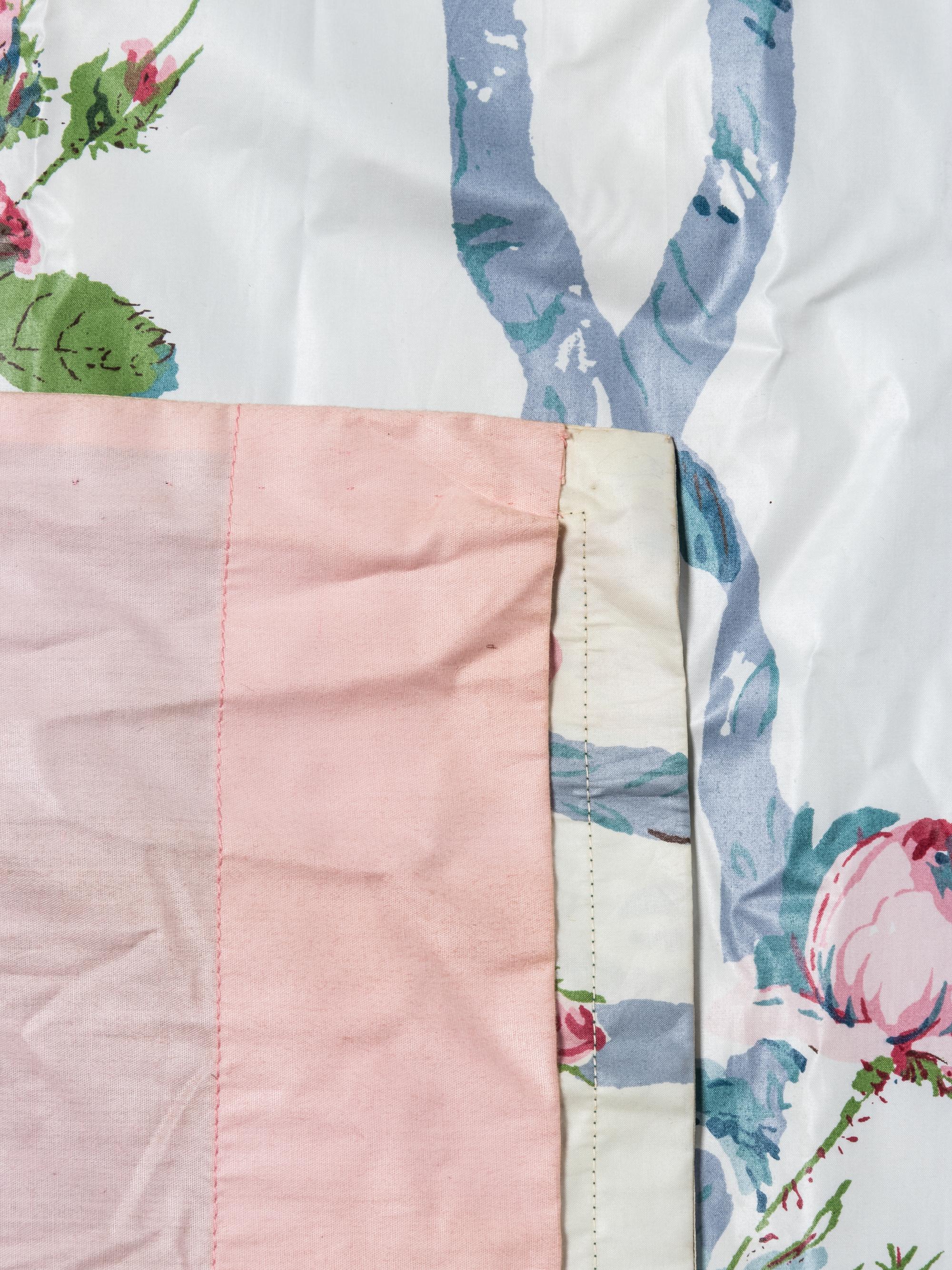 A Set of Chintz Drapery Panels and Valance by Jonas New York