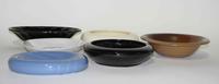 A Group of Six Haeger Pottery Bowls Width of widest 13 inches.