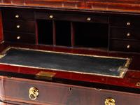 A Regency Satinwood-Inlaid Mahogany Bureau Bookcase