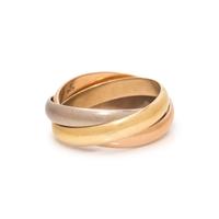 CARTIER, TRICOLOR GOLD 'TRINITY' RING