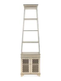 A Contemporary Silvered Wood Etagere