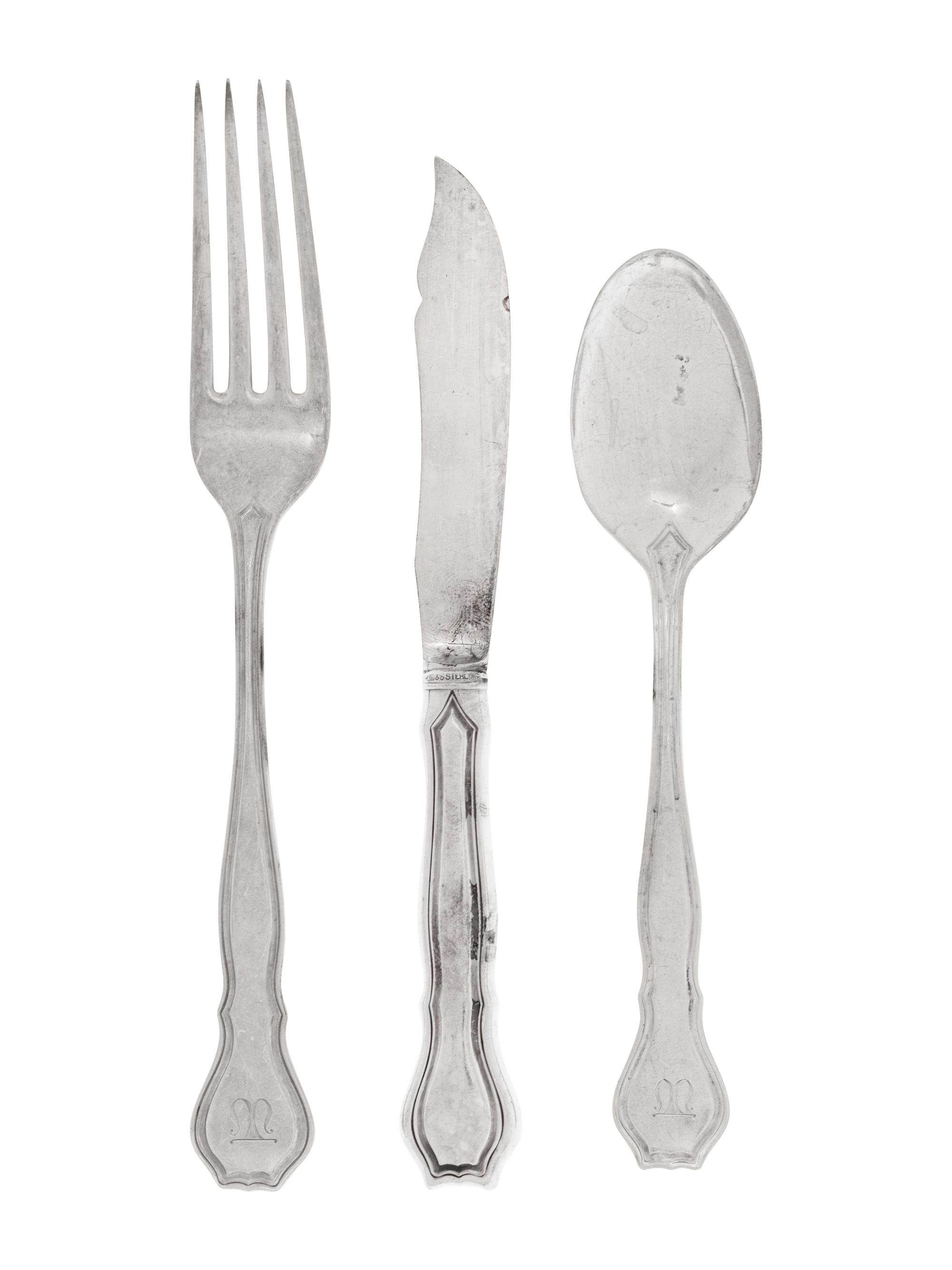 An American Silver Flatware Service