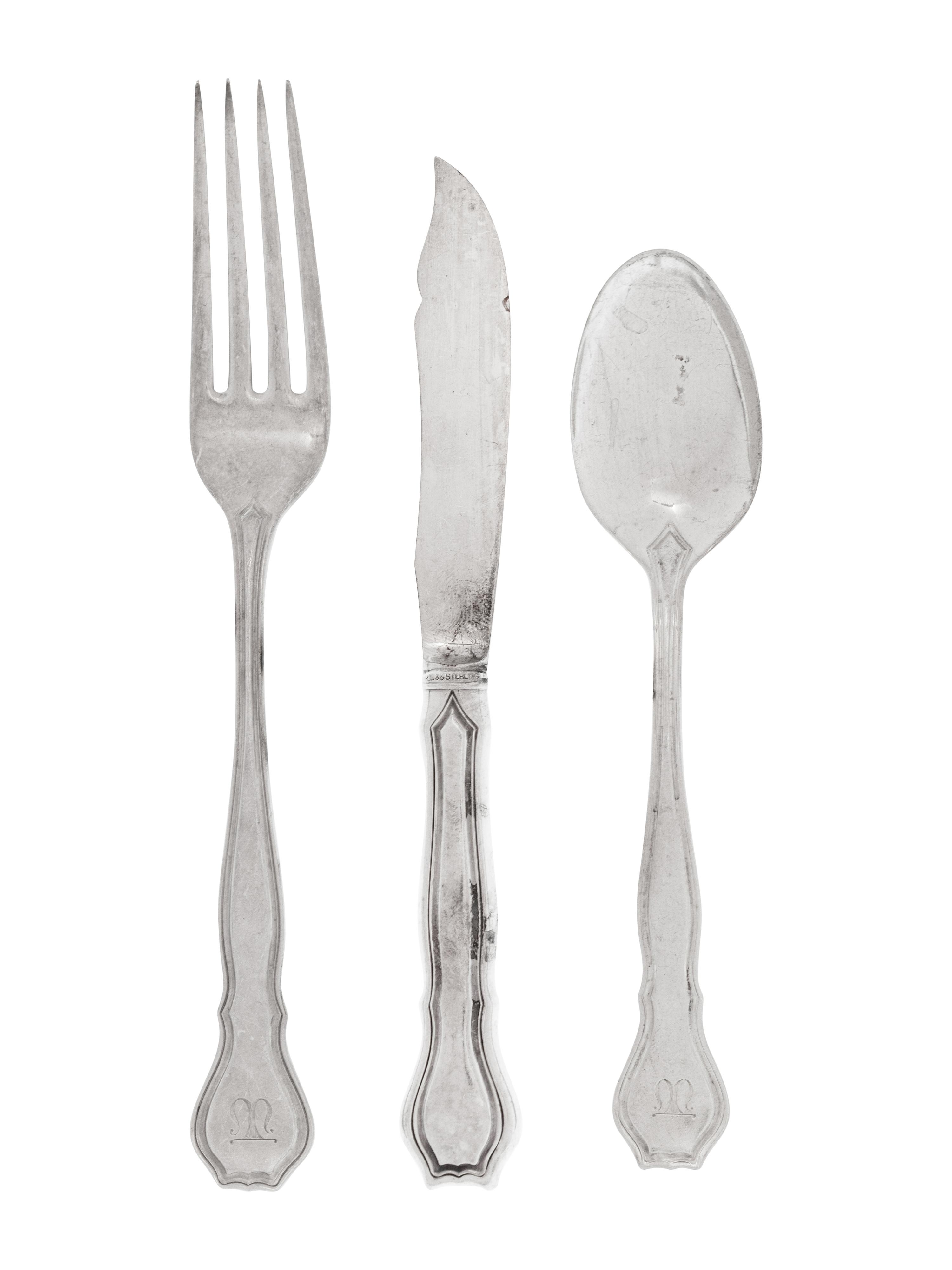 An American Silver Flatware Service