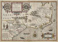 [Maps & Atlases] (Hondius, Jodocus). Virginia Item et Floridae Americae Provinciarum nova Descriptio