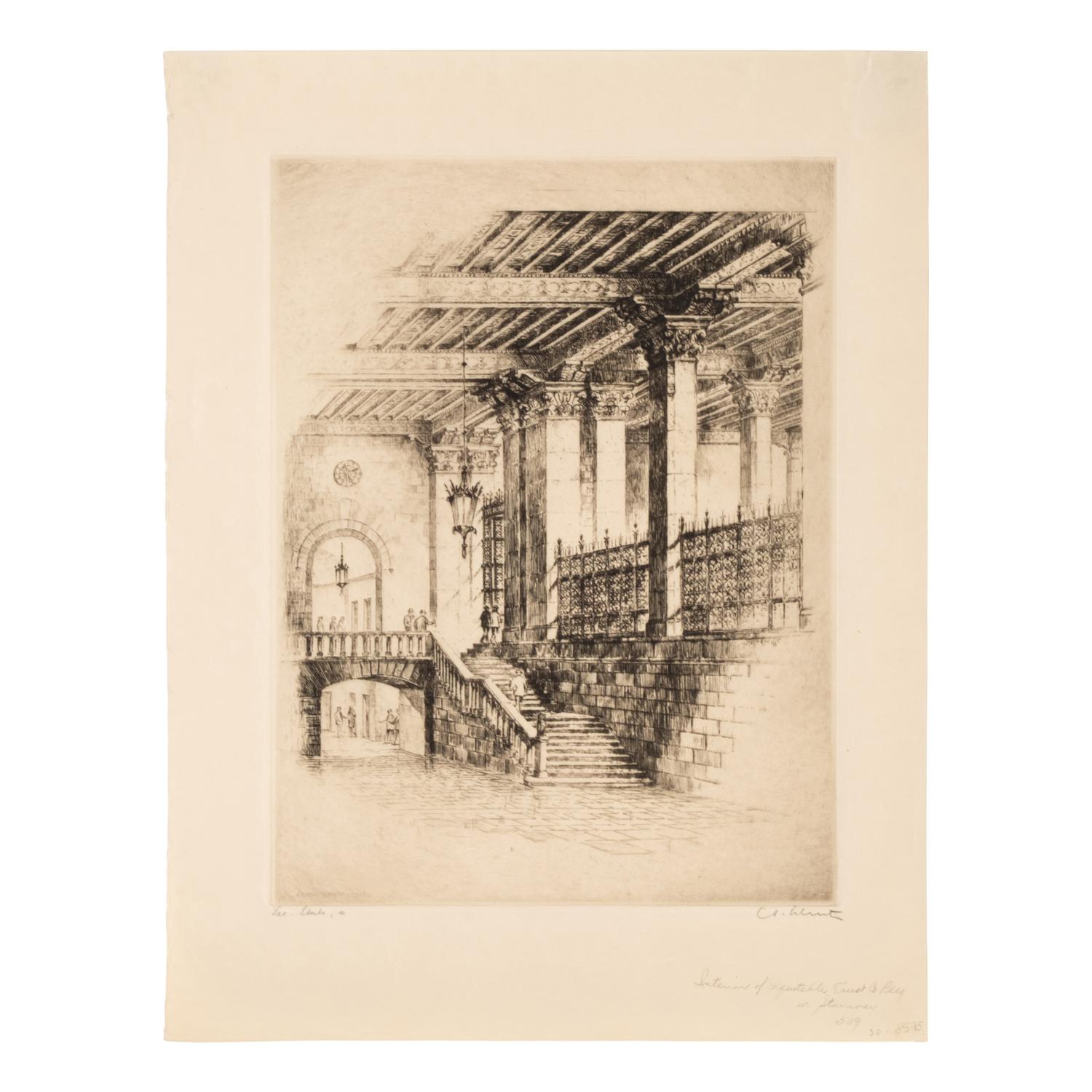 Six Cityscape Etchings