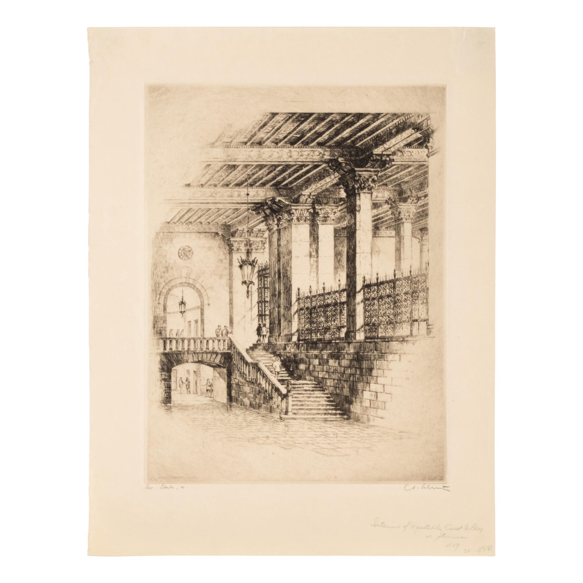 Six Cityscape Etchings