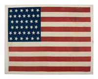 [FLAGS]. 38-star American flag. Ca 1876-1890.