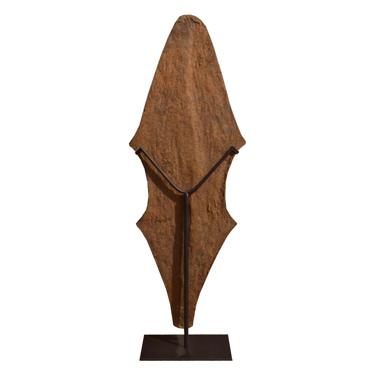 Iron Currency on Custom Mount 9.5" W x 4" D x 28.5" H — Nigeria, Mid-20th Century