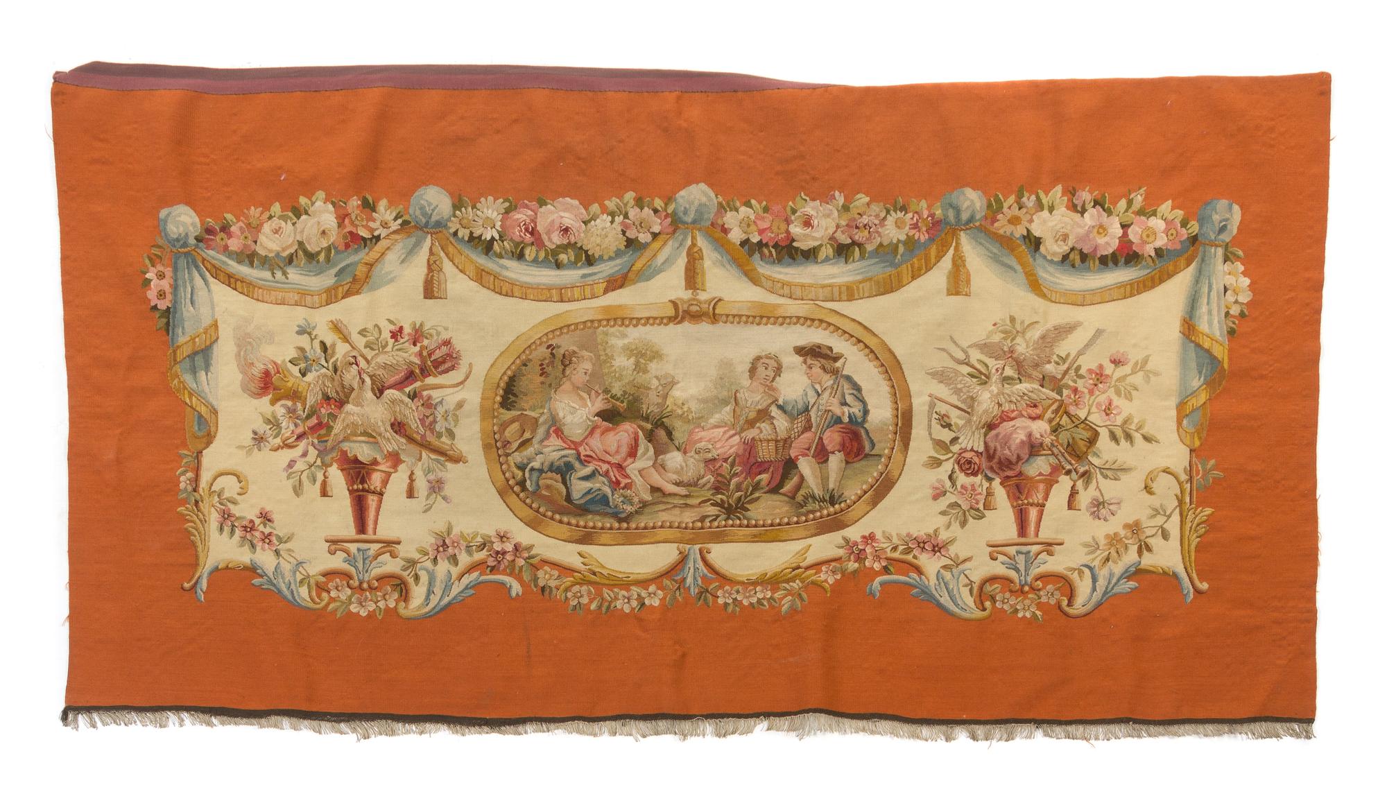 Two Aubusson Style Seat Covers — 19TH CENTURY