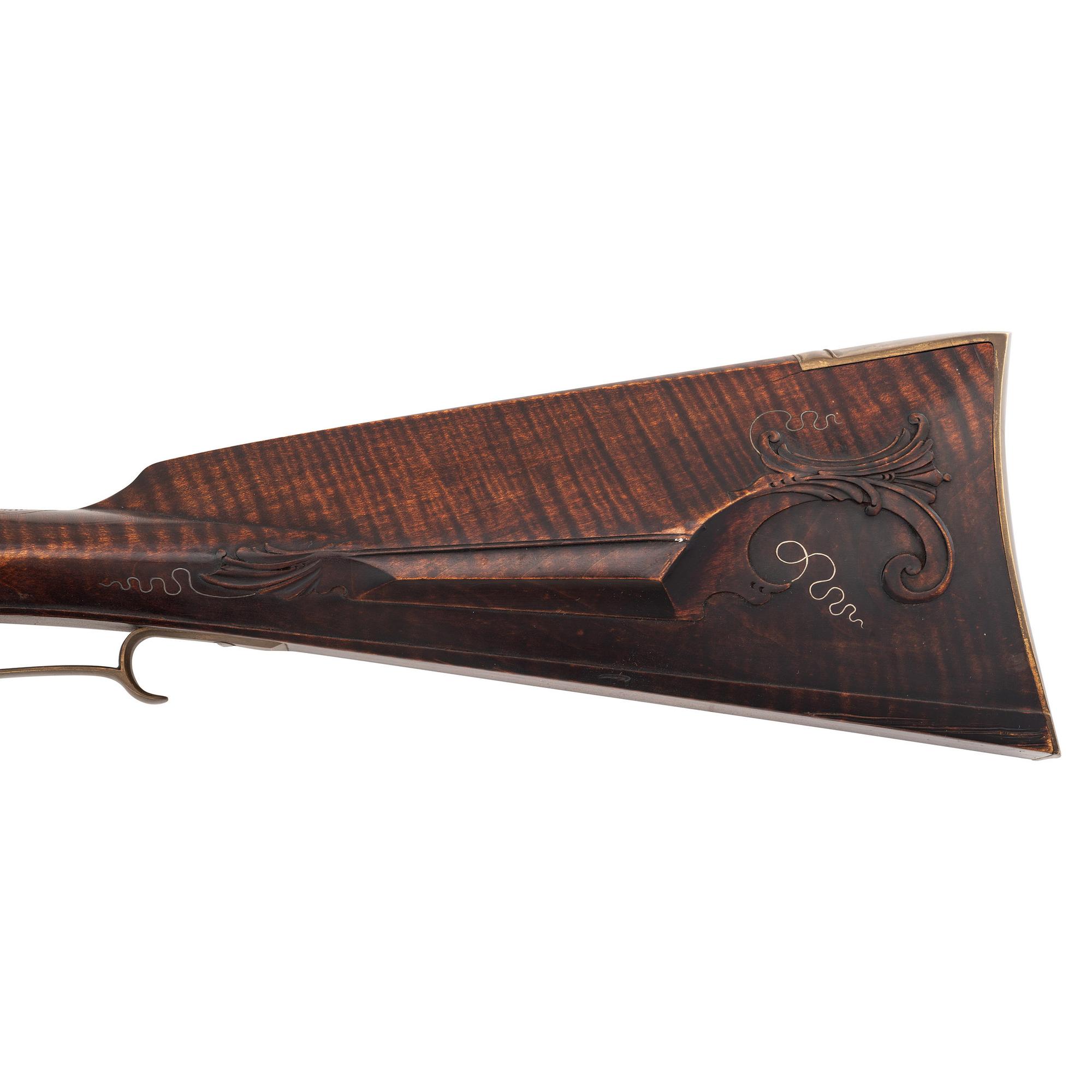 Contemporary Fullstock Flintlock Rifle by John Bivens