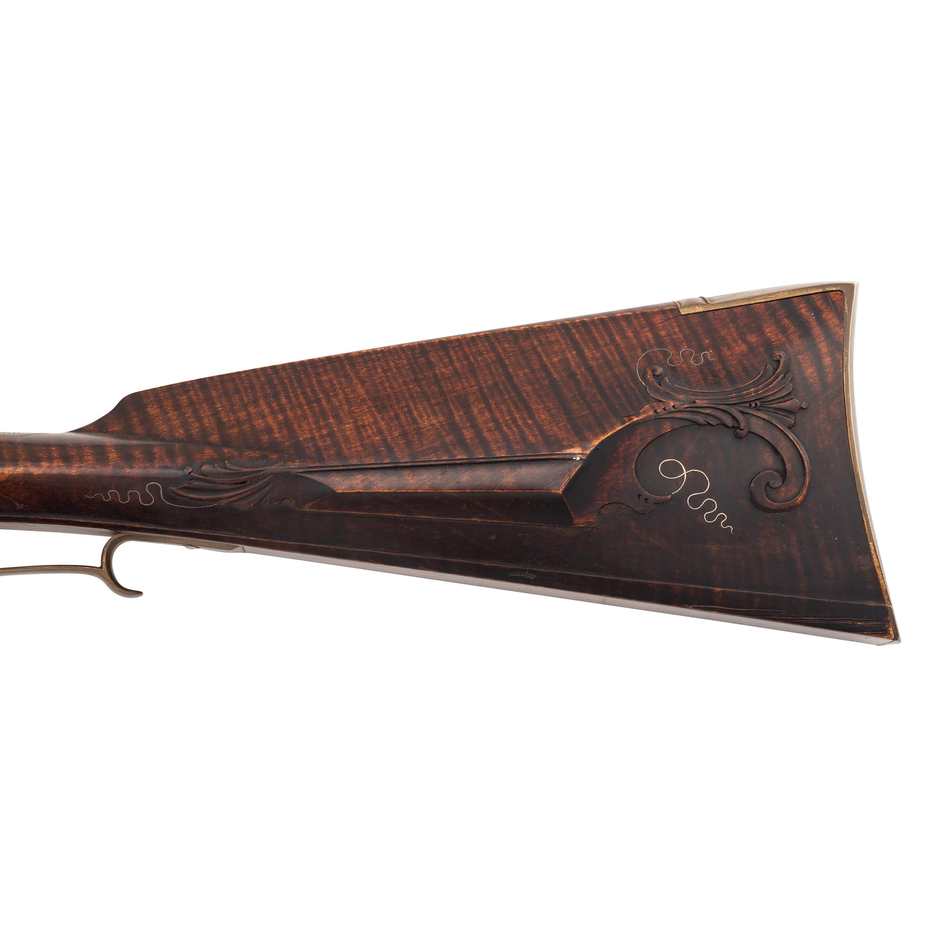 Contemporary Fullstock Flintlock Rifle by John Bivens
