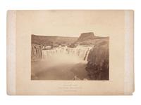 [WESTERN AMERICANA]. O'SULLIVAN, Timothy (1840-1882), photographer. A group of 2 albumen photographs of Shoshone Falls, Idaho, from Clarence King's Survey of the Fortieth Parallel. 1868.