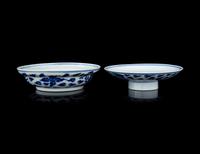 A Chinese Blue and White Porcelain Covered Bowl