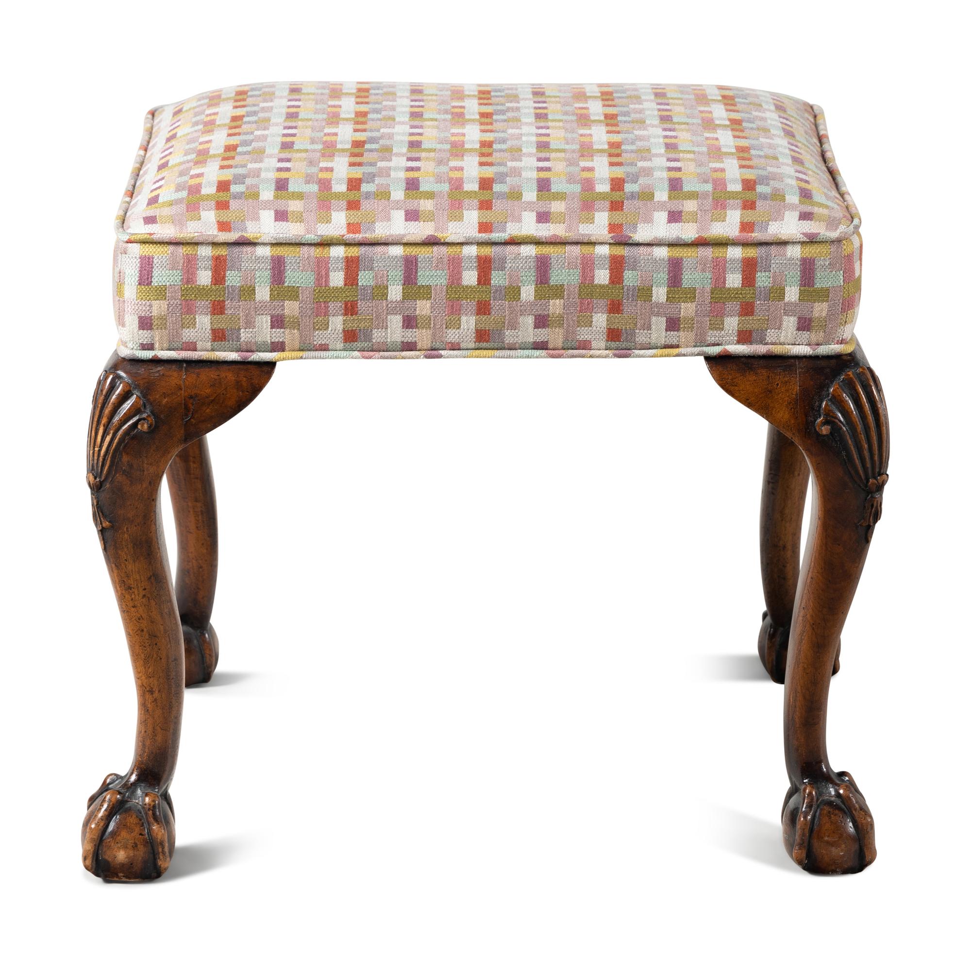 A George II Style Walnut Stool