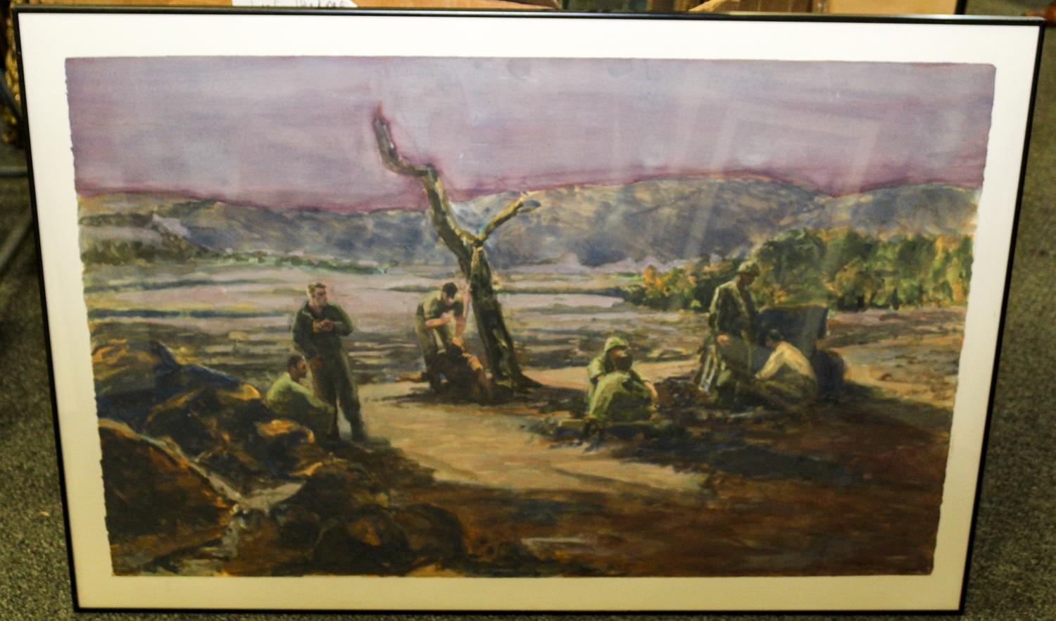 John Hull, (American, b. 1952), Interrogation, Questioning Prisoners in Algeria