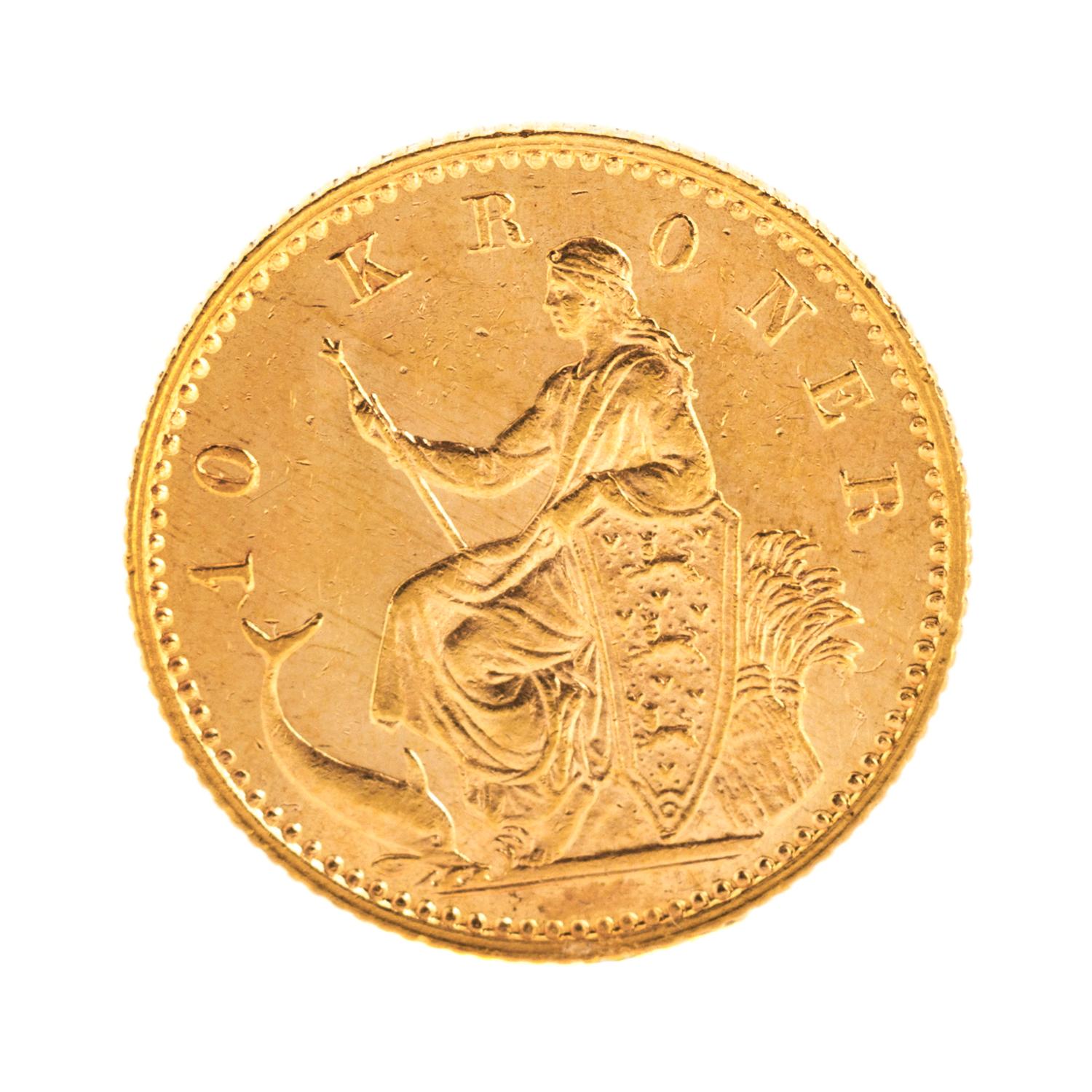 Kingdom of Denmark (1900 CE), Gold 10 Kroner — Gold 10 Kroner