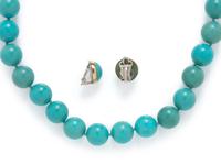 TURQUOISE NECKLACE AND EARRINGS