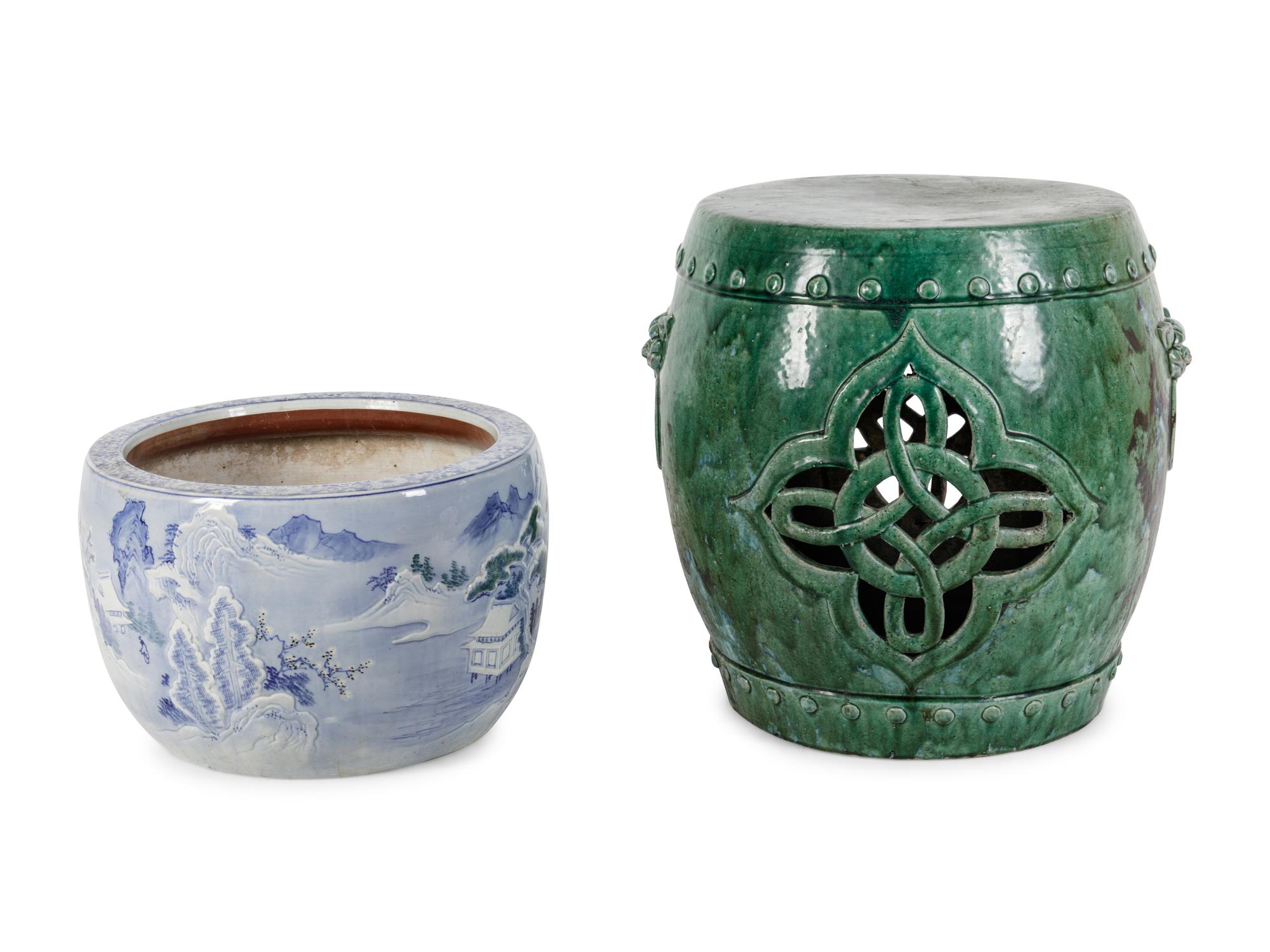 Two Chinese Porcelain Articles