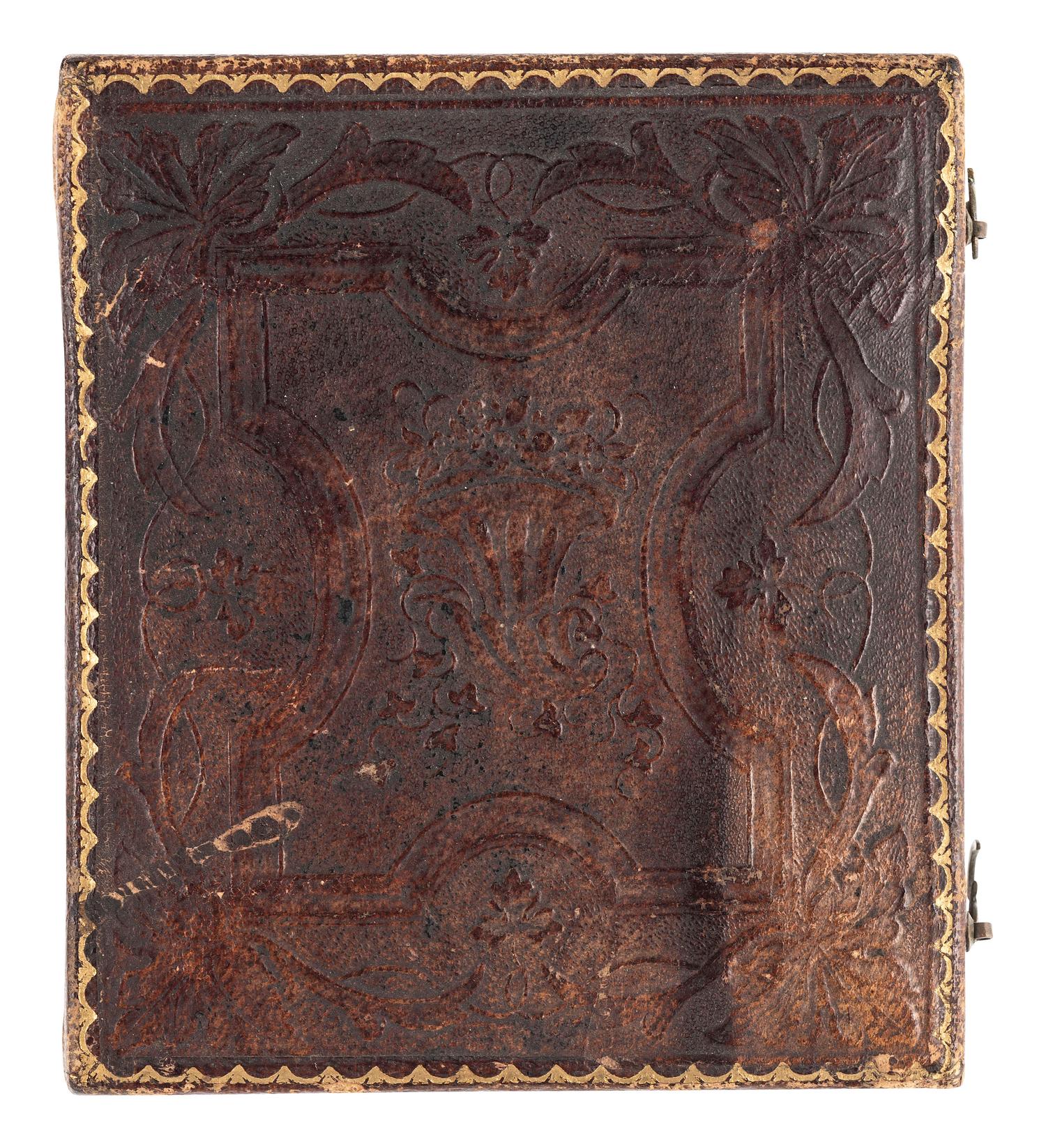 [EARLY PHOTOGRAPHY - MINING]. OUTLEY, J.J. (1815-1892), photographer. Sixth plate daguerreotype featuring a bearded gentleman wearing a gold stick pin. St. Louis, MO.