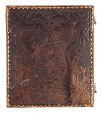 [EARLY PHOTOGRAPHY - MINING]. OUTLEY, J.J. (1815-1892), photographer. Sixth plate daguerreotype featuring a bearded gentleman wearing a gold stick pin. St. Louis, MO.