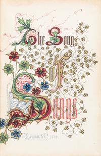 [ILLUMINATION]. BIBLE, in English. -- JONES, Owen (1809-. The Song of Songs which is Solomon's. [London]: Longmans & Co., 1849.